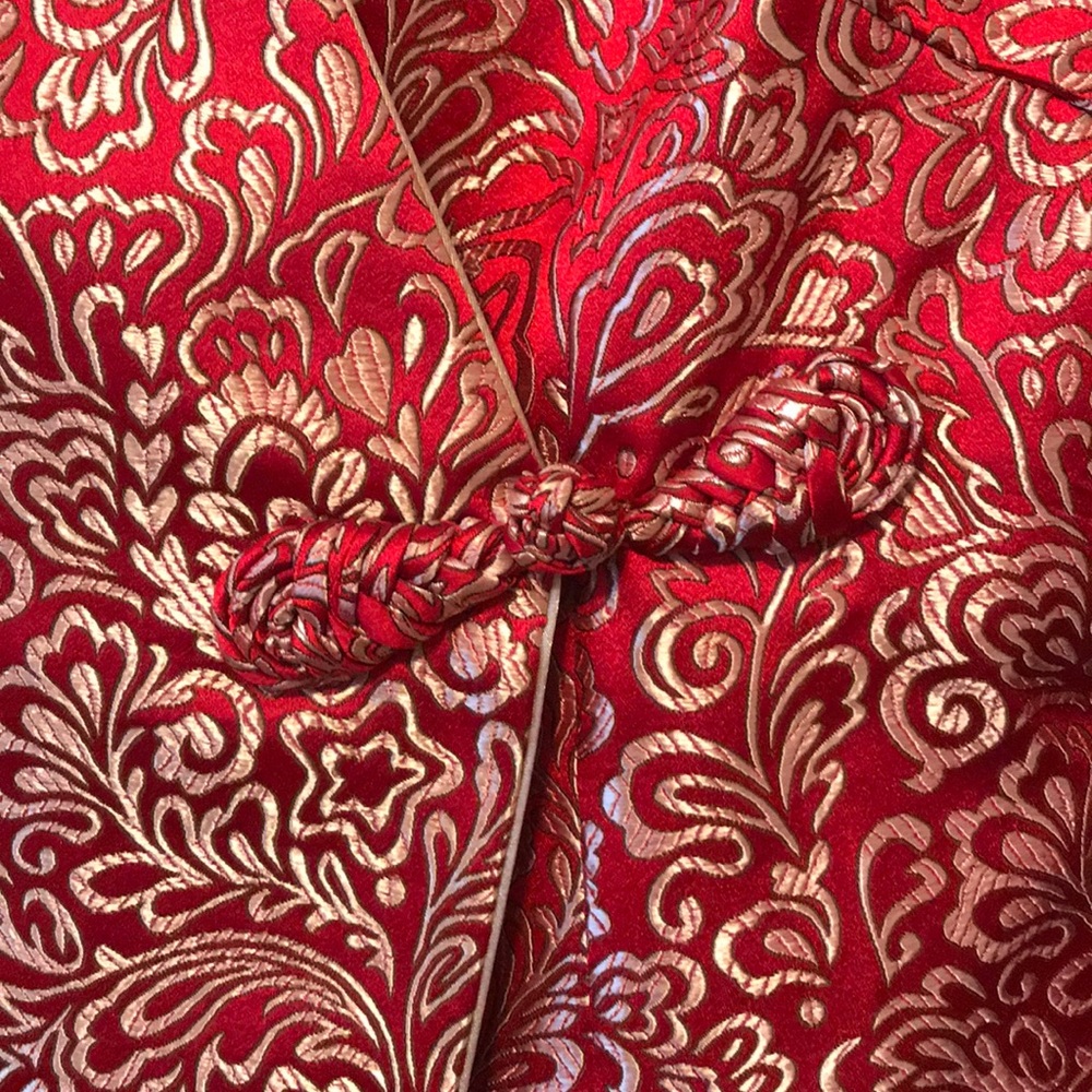 Beautiful red and gold dressy jacket
